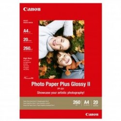 Canon Photo Paper Plus Glossy, PP-201 A4, foto papier, połysk, 2311B019, biały, A4, 260 g/m2, 20 szt., atrament