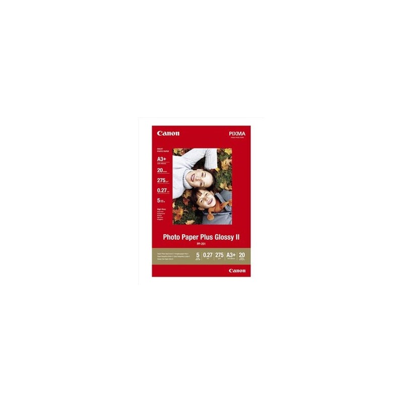 Canon Photo Paper Plus Glossy, PP-201 A3+, foto papier, połysk, 2311B021, biały, A3+, 13x19", 275 g/m2, 20 szt., atrament
