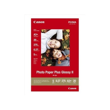 Canon Photo Paper Plus Glossy, PP-201 A3+, foto papier, połysk, 2311B021, biały, A3+, 13x19", 275 g/m2, 20 szt., atrament Canon Photo Paper Plus Glossy, PP-201 A3+, foto papier, połysk, 2311B021, biały, A3+, 13x19", 275 g/m2, 20 szt., atrament