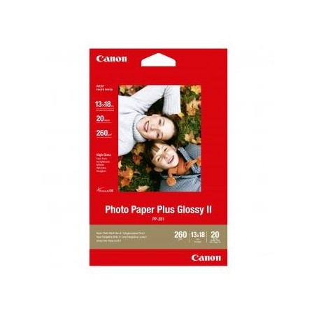 Canon Photo Paper Plus Glossy, PP-201 5x7, foto papier, połysk, 2311B018, biały, 13x18cm, 5x7", 265 g/m2, 20 szt., atrament Canon Photo Paper Plus Glossy, PP-201 5x7, foto papier, połysk, 2311B018, biały, 13x18cm, 5x7", 265 g/m2, 20 szt., atrament