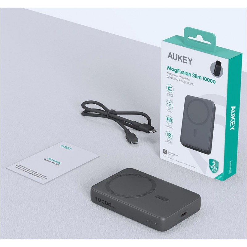 PB-MS04 Gray Qi2 PowerBank | 10000mAh | 20W | MagSafe PD PB-MS04 Gray Qi2 PowerBank | 10000mAh | 20W | MagSafe PD