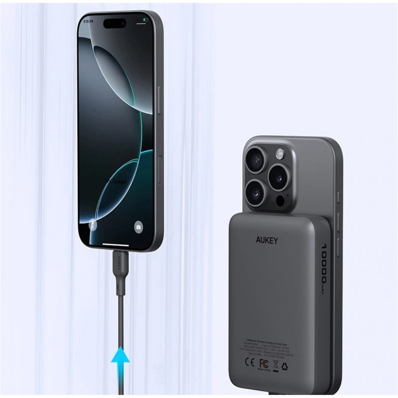 PB-MS04 Gray Qi2 PowerBank | 10000mAh | 20W | MagSafe PD PB-MS04 Gray Qi2 PowerBank | 10000mAh | 20W | MagSafe PD