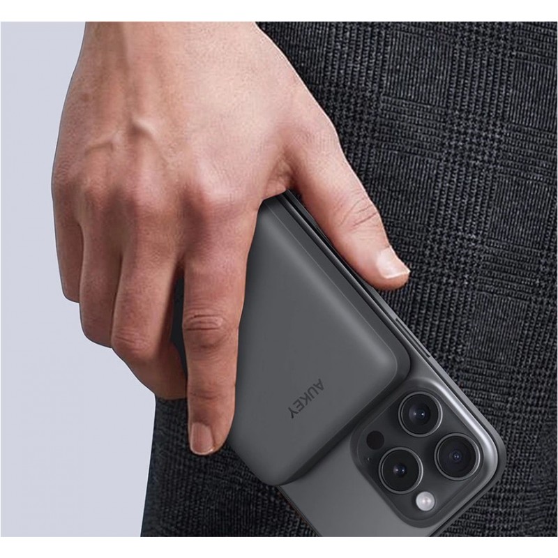 PB-MS04 Gray Qi2 PowerBank | 10000mAh | 20W | MagSafe PD PB-MS04 Gray Qi2 PowerBank | 10000mAh | 20W | MagSafe PD