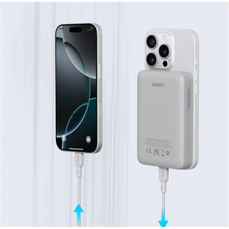 PB-MS04 White Qi2 PowerBank | 10000mAh | 20W | MagSafe PD PB-MS04 White Qi2 PowerBank | 10000mAh | 20W | MagSafe PD