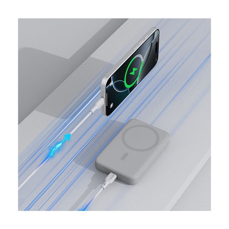 PB-MS04 White Qi2 PowerBank | 10000mAh | 20W | MagSafe PD PB-MS04 White Qi2 PowerBank | 10000mAh | 20W | MagSafe PD