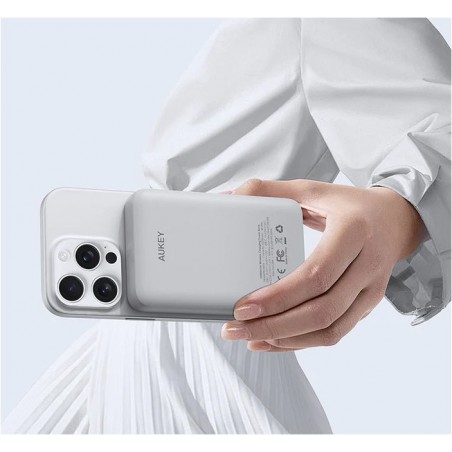 PB-MS04 White Qi2 PowerBank | 10000mAh | 20W | MagSafe PD PB-MS04 White Qi2 PowerBank | 10000mAh | 20W | MagSafe PD