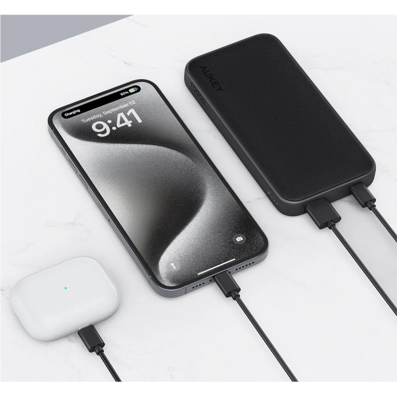 PB-Y46P PowerBank | 10000mAh | 20W | 2xUSB | kabel USB-C PB-Y46P PowerBank | 10000mAh | 20W | 2xUSB | kabel USB-C