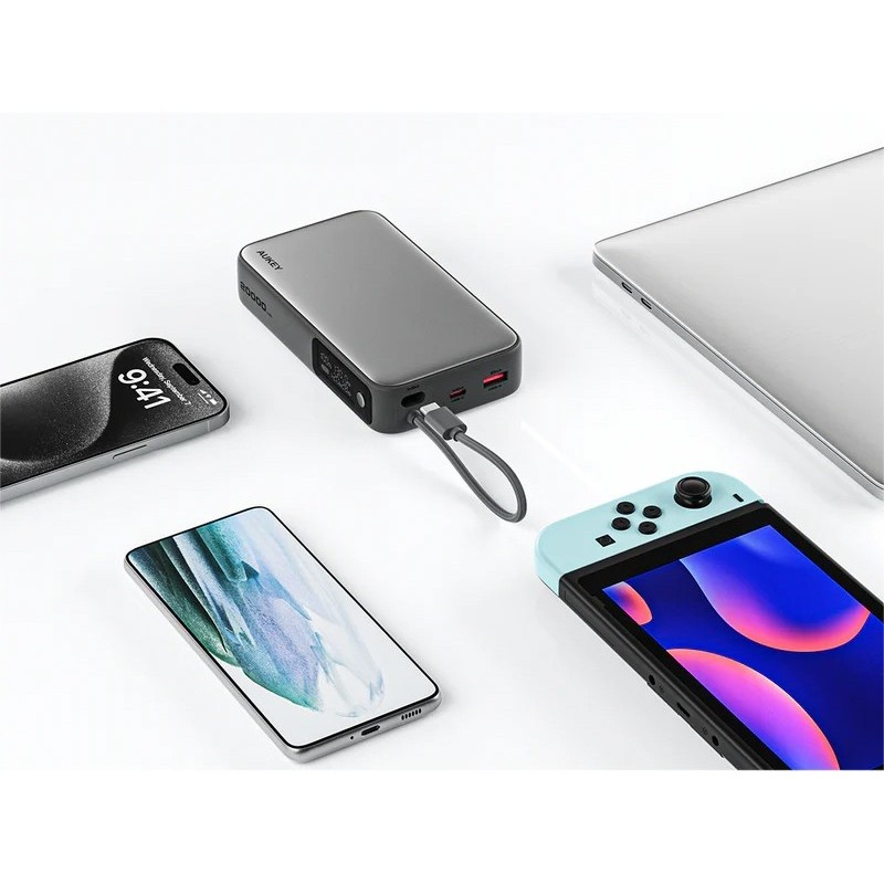 PB-Y48 PowerBank | 20000mAh | 130W | 4xUSB | LED | PPS | kabel USB-C PB-Y48 PowerBank | 20000mAh | 130W | 4xUSB | LED | PPS | kabel USB-C