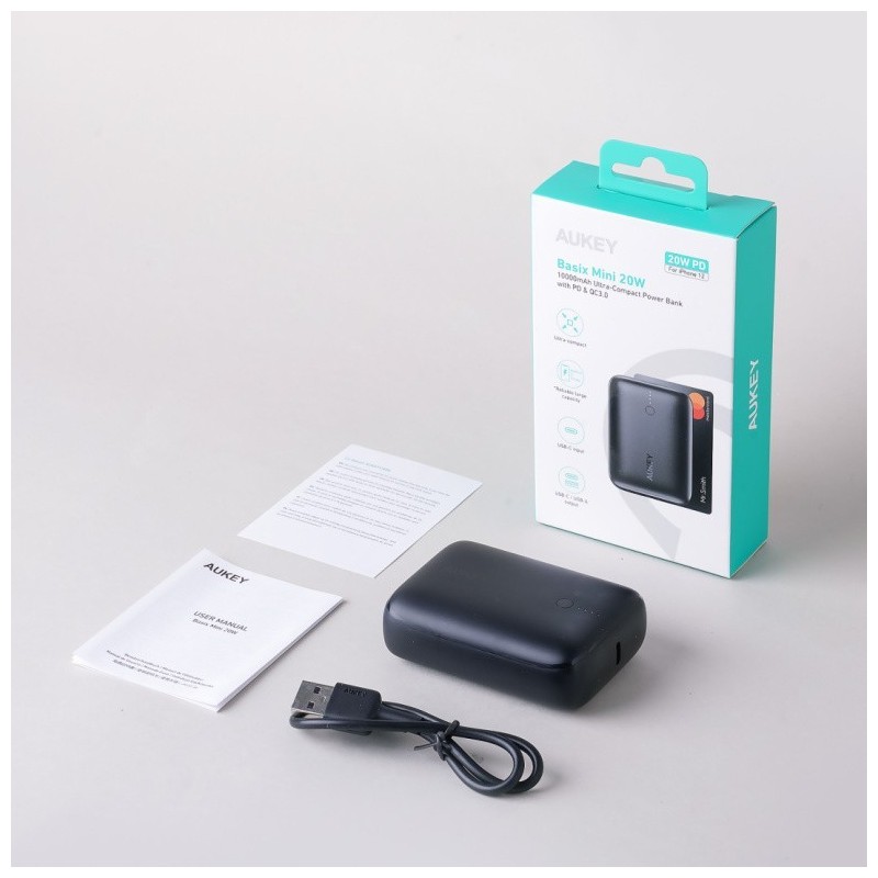 PB-Y55 MINI PowerBank | 10000mAh | 22.5W | 2xUSB | PD QC PB-Y55 MINI PowerBank | 10000mAh | 22.5W | 2xUSB | PD QC