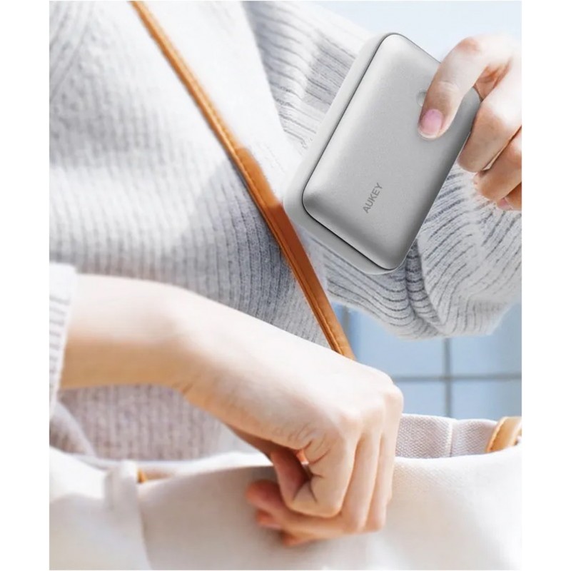 PB-Y57 White Mini PowerBank | 20000mAh | 22.5W | 2xUSB | PD 3.0 QC 3.0 LED PB-Y57 White Mini PowerBank | 20000mAh | 22.5W | 2xUSB | PD 3.0 QC 3.0 LED