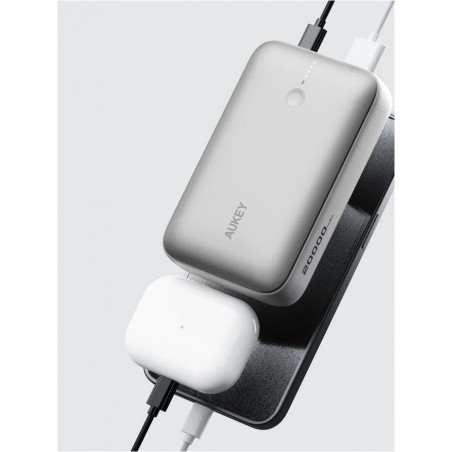 PB-Y57 White Mini PowerBank | 20000mAh | 22.5W | 2xUSB | PD 3.0 QC 3.0 LED PB-Y57 White Mini PowerBank | 20000mAh | 22.5W | 2xUSB | PD 3.0 QC 3.0 LED