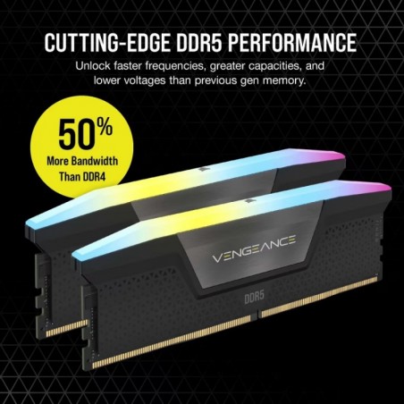 Pamięć DDR5 Vengeance RGB 48GB/6400 (2x24GB) CL36 Pamięć DDR5 Vengeance RGB 48GB/6400 (2x24GB) CL36