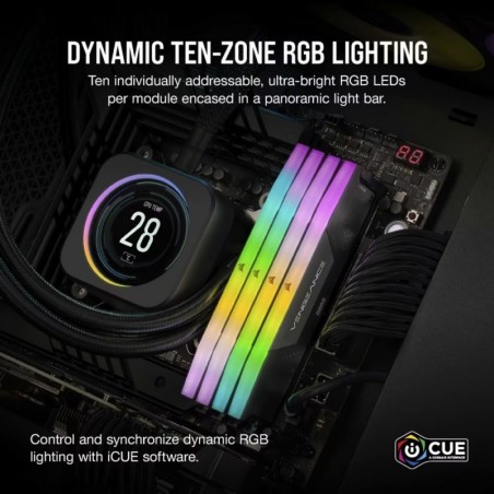 Pamięć DDR5 Vengeance RGB 48GB/6400 (2x24GB) CL36 Pamięć DDR5 Vengeance RGB 48GB/6400 (2x24GB) CL36