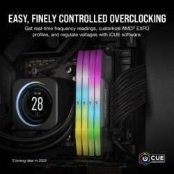 Pamięć DDR5 Vengeance RGB 96GB/6000(2*48GB) CL30 AMD EXPO & Intel XMP Pamięć DDR5 Vengeance RGB 96GB/6000(2*48GB) CL30 AMD EXPO & Intel XMP