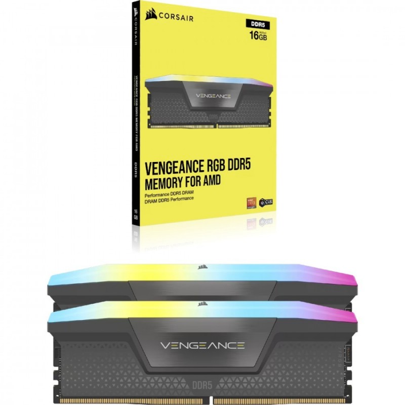 Pamięć DDR5 Vengeance RGB 96GB/6000(2*48GB) CL30 AMD EXPO & Intel XMP Pamięć DDR5 Vengeance RGB 96GB/6000(2*48GB) CL30 AMD EXPO & Intel XMP