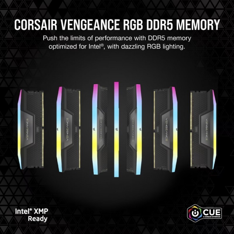 Pamięć DDR5 Vengeance RGB 96GB/6400(2*48GB) CL32 Pamięć DDR5 Vengeance RGB 96GB/6400(2*48GB) CL32