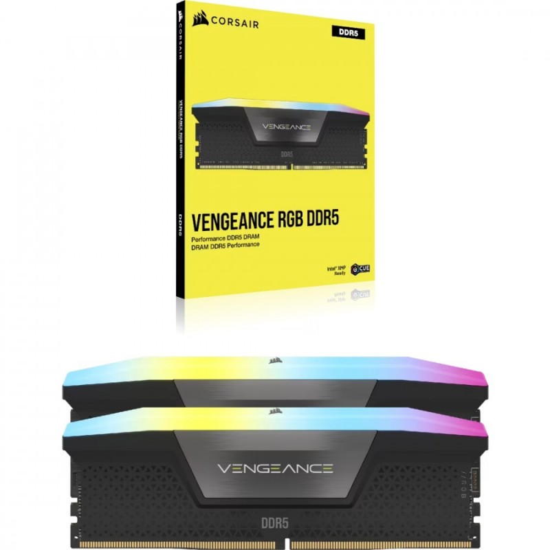 Pamięć DDR5 Vengeance RGB 96GB/6400(2*48GB) CL32 Pamięć DDR5 Vengeance RGB 96GB/6400(2*48GB) CL32