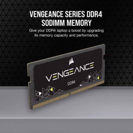 Pamięć DDR4 Vengeance 16GB/3200 (1x16GB) CL22 SODIMM Pamięć DDR4 Vengeance 16GB/3200 (1x16GB) CL22 SODIMM
