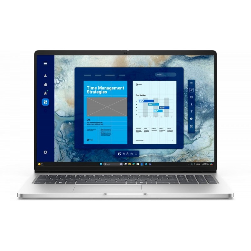 Laptop Dell Pro 16 PC16250 W11P C3 100U/8GB/512GB/16.0 FHD+/Int/FgrPr/Cam&Mic/WLAN+BT/BcklKb/3C/3YPS Platinum 