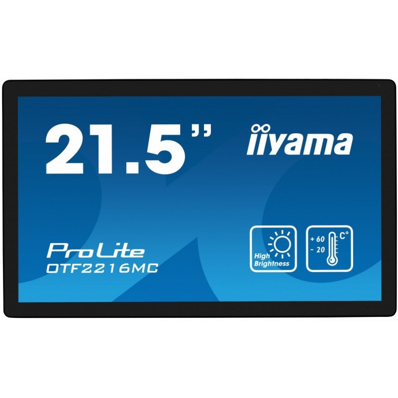 Monitor 22 cale OTF2216MC-B1, VA,poj.10pkt.1100cd,IP65,outdoor, VGA, HDMI,DP,RJ45 