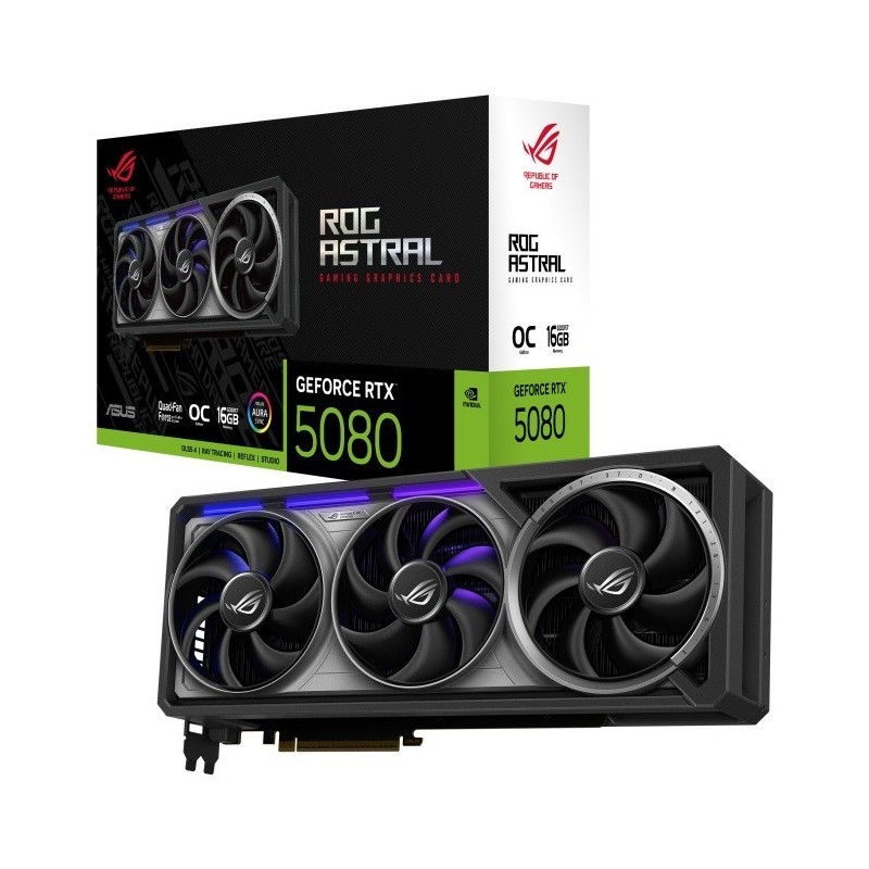 Karta graficzna GeForce RTX 5080 ROG ASTRAL OC GDDR7 256bit 3DP/2HDMI