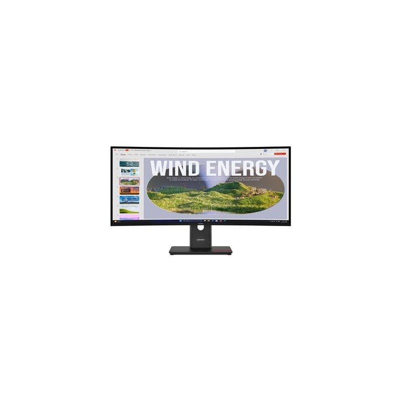 LENOVO ThinkVision T34WD-40 34inch VA WLED UWQHD 300cd/m2 4ms HDMI DP USB-C