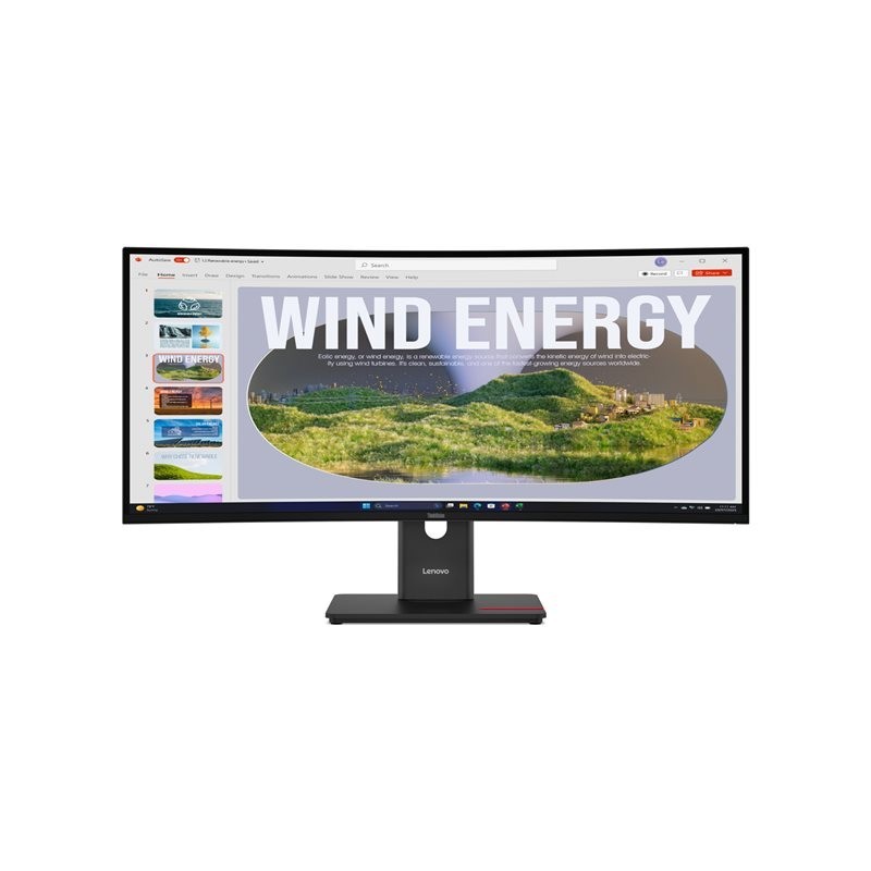 LENOVO ThinkVision T34WD-40 34inch VA WLED UWQHD 300cd/m2 4ms HDMI DP USB-C