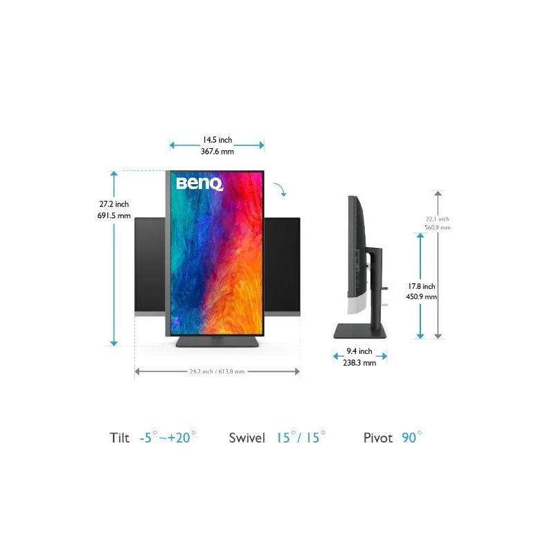 Monitor 27 cali PD2706U LED 4K 5ms/QHD/IPS/HDMI/DP/USB Monitor 27 cali PD2706U LED 4K 5ms/QHD/IPS/HDMI/DP/USB