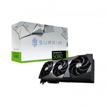 Karta graficzna GeForce RTX 5080 SUPRIM SOC 16G GDDR7 256bit 3DP/HDMI Karta graficzna GeForce RTX 5080 SUPRIM SOC 16G GDDR7 256bit 3DP/HDMI