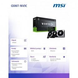 Karta graficzna GeForce RTX 5060 Ti 16G VENTUS 3X OC Karta graficzna GeForce RTX 5060 Ti 16G VENTUS 3X OC