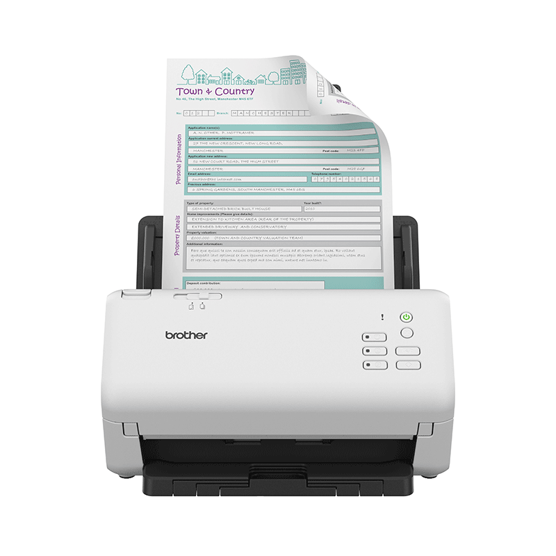 Brother ADS-4300N Scanner 40ppm Duplex A4 LAN - Skaner - Drukarki.pl