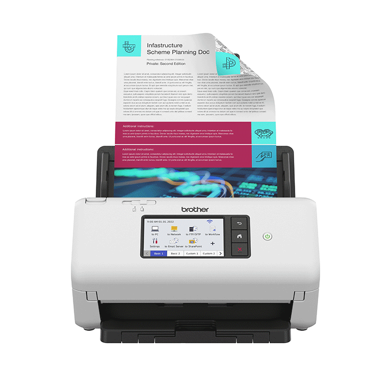 Brother ADS-4700W Scanner 40ppm Duplex A4 Wi-Fi - Skaner - Drukarki.pl