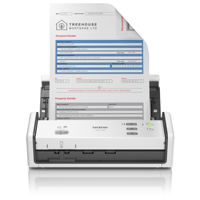 Brother ADS1300 Scanner 30ppm Duplex - Skaner - Drukarki.pl
