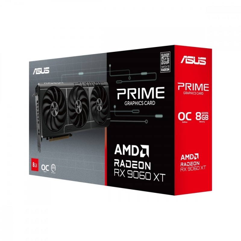 Karta graficzna Radeon Prime RX 9060 XT 8GB GDDR6 OC Karta graficzna Radeon Prime RX 9060 XT 8GB GDDR6 OC