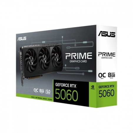 Karta graficzna GeForce RTX 5060 PRIME OC 8GB GDRR7 128BIT HDMI/3DP Karta graficzna GeForce RTX 5060 PRIME OC 8GB GDRR7 128BIT HDMI/3DP