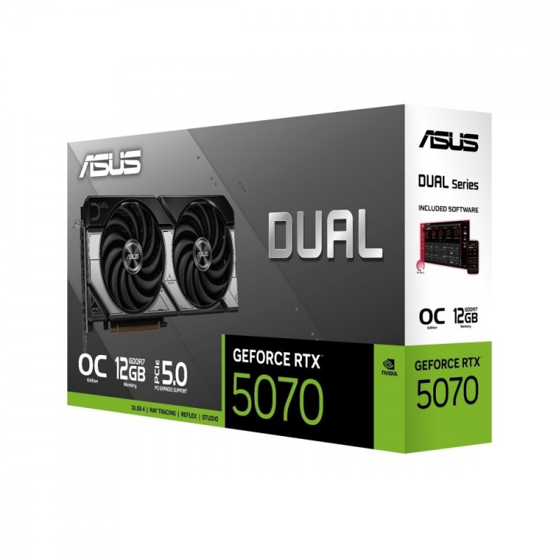 Karta graficzna GeForce RTX 5070 DUAL 12GB GDDR7 192BIT HDMI/3DP Karta graficzna GeForce RTX 5070 DUAL 12GB GDDR7 192BIT HDMI/3DP