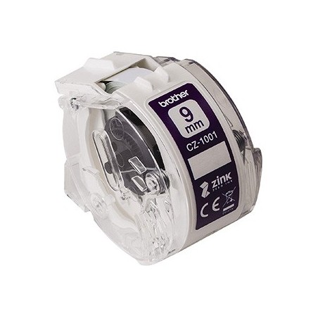 Brother taśma papierowa 9mm x 5m, biała, CZ1001, do drukarki VC-500W