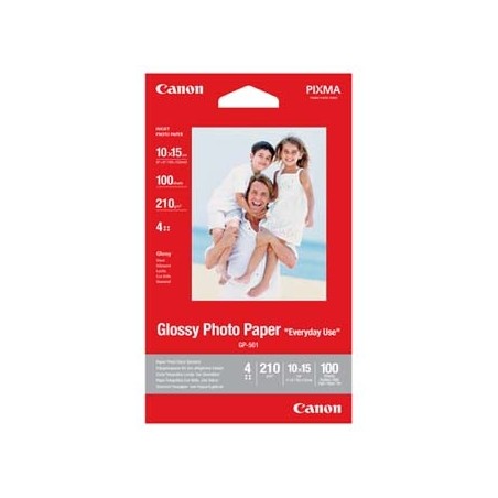 Canon Photo paper Everyday Us, GP-501, foto papier, połysk, 0775B003, biały, 10x15cm, 4x6", 200 g/m2, 100 szt., atrament