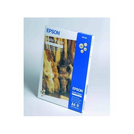 Epson Matte Paper Heavyweight, C13S041256, foto papier, matowy, silny typ biały, Stylus Photo 1270, 1290, A4, 167 g/m2, 50 szt.
