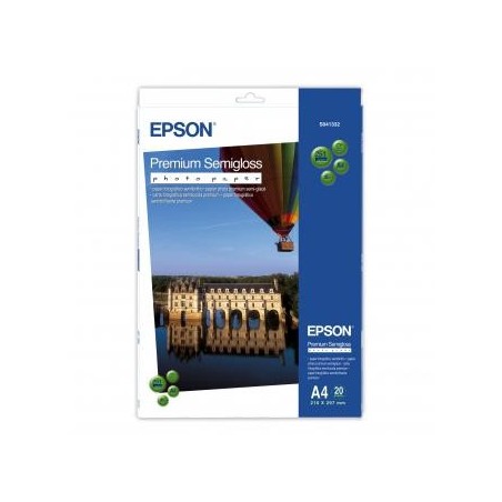 Epson Premium Semigloss Photo, C13S041332, foto papier, półpołysk, biały, Stylus Photo 880, 2100, A4, 251 g/m2, 20 szt., atr