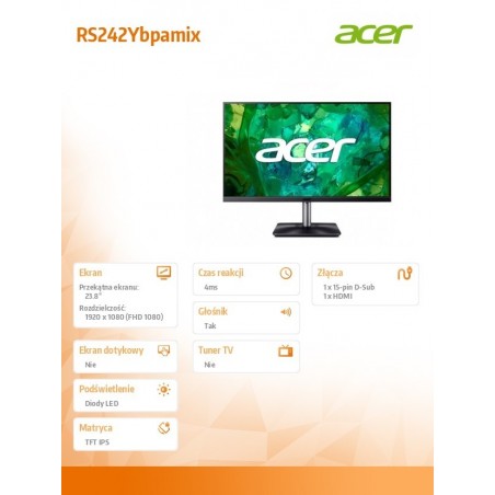 Monitor 23.8 cala RS242Ybpamix Monitor 23.8 cala RS242Ybpamix