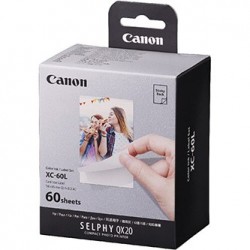 Canon XC-60L papier + ink, XC-60L, foto papier, samoprzylepny, 6756C001, biały, 60 szt., termosublimacyjny