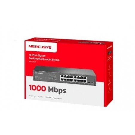 Przełącznik Mercusys 16-Port Gigabit Desktop/Rackmount Switch PORT: 16× Gigabit RJ45 Ports Przełącznik Mercusys 16-Port Gigabit Desktop/Rackmount Switch PORT: 16× Gigabit RJ45 Ports