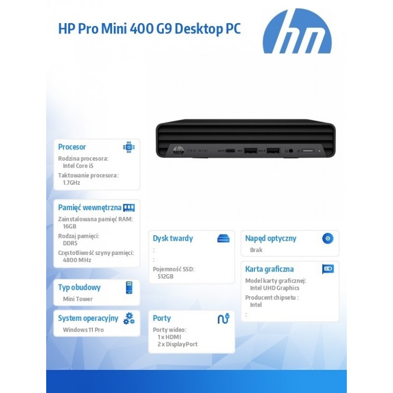 Desktop ProMini G9 i5-14500T 512GB/16GB/W11P B6ZB3ET Desktop ProMini G9 i5-14500T 512GB/16GB/W11P B6ZB3ET