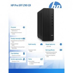 Komputer Pro 290 SFF G9 i5-12400 512GB/16GB/W11P B6ZD3ET Komputer Pro 290 SFF G9 i5-12400 512GB/16GB/W11P B6ZD3ET
