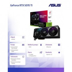 Karta graficzna ROG STRIX GeForce RTX 5070 TI OC GDDR7 256bit DP/HDMI Karta graficzna ROG STRIX GeForce RTX 5070 TI OC GDDR7 256bit DP/HDMI