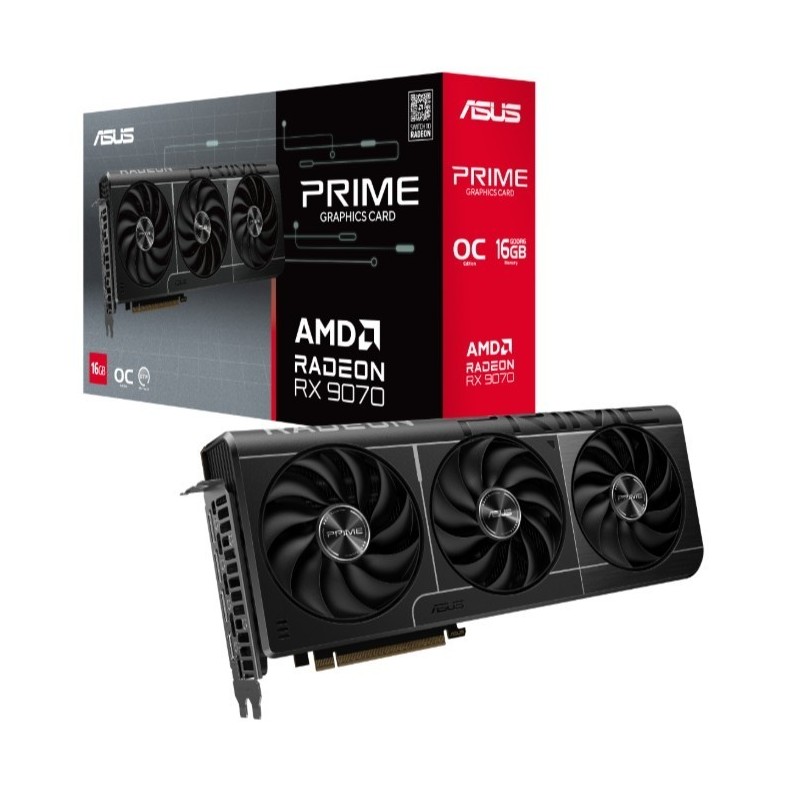 Karta graficzna RX 9070 PRIME OC 16GB GDDR6 256bit DP/HDMI