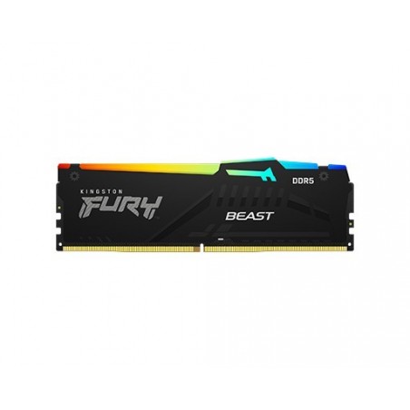 Pamięć DDR5 Fury Beast RGB 64GB(1*64GB)/5600 CL40 czarna Pamięć DDR5 Fury Beast RGB 64GB(1*64GB)/5600 CL40 czarna