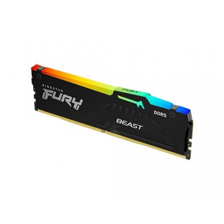 Pamięć DDR5 Fury Beast RGB 64GB(1*64GB)/5600 CL40 czarna Pamięć DDR5 Fury Beast RGB 64GB(1*64GB)/5600 CL40 czarna