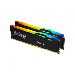 Pamięć DDR5 Fury Beast RGB 128GB(2*64GB)/5600 CL40 czarna